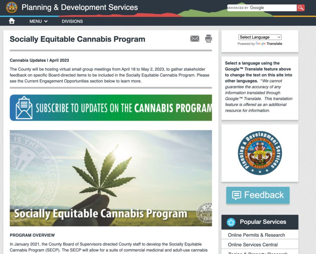 Socially Equitable Cannabis Program