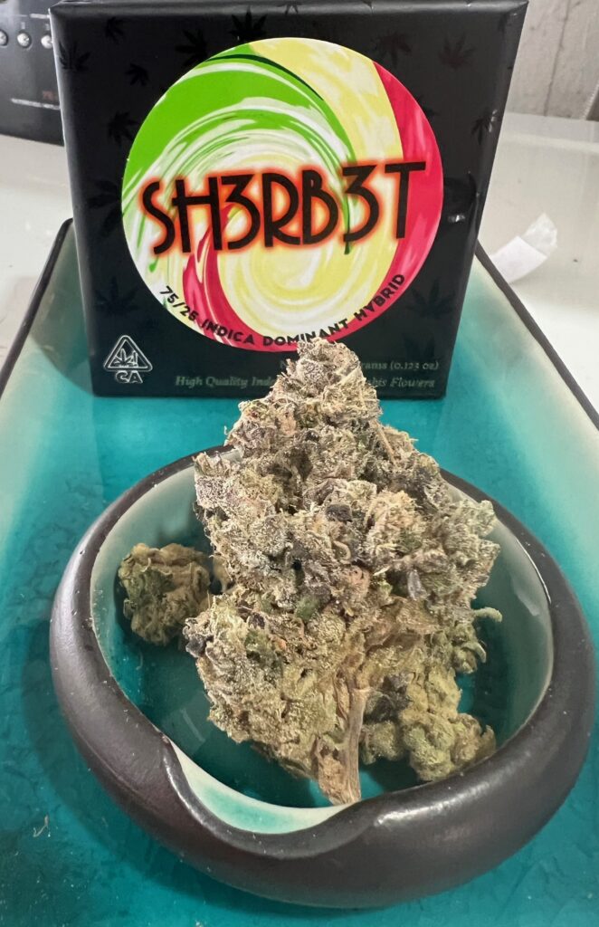 Sh3rb3rt Flower and packaging image