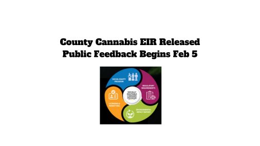 County Cannabis EIR Released