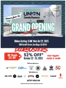 Perfect Union Dispensary San Diego Grand Opening October 22