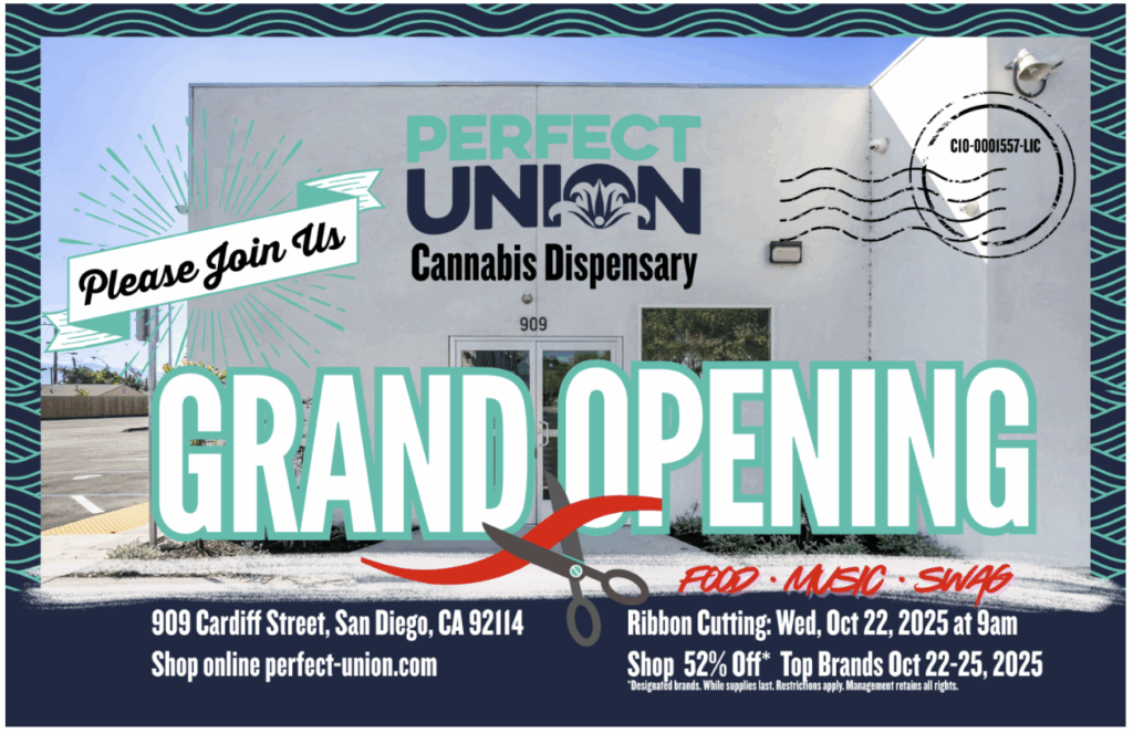 Perfect Union Dispensary Grand Opening October 22