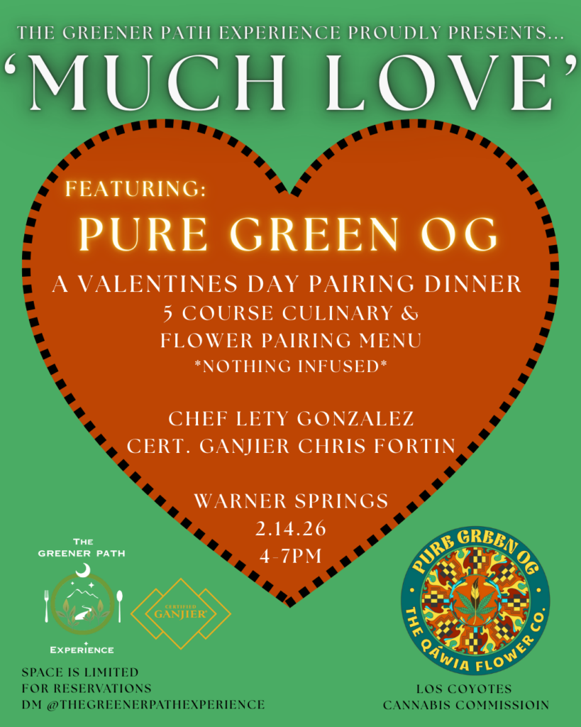 Much Love Valentines Day Dinner Pairing by Greener Path Experience