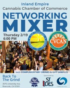 Cannabis Chamber Networking Event Riverside Feb 19