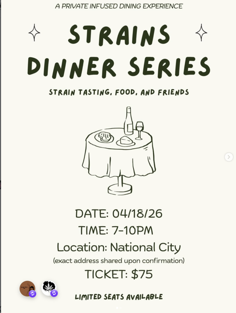 Strains Dinner Series April 18 National City
