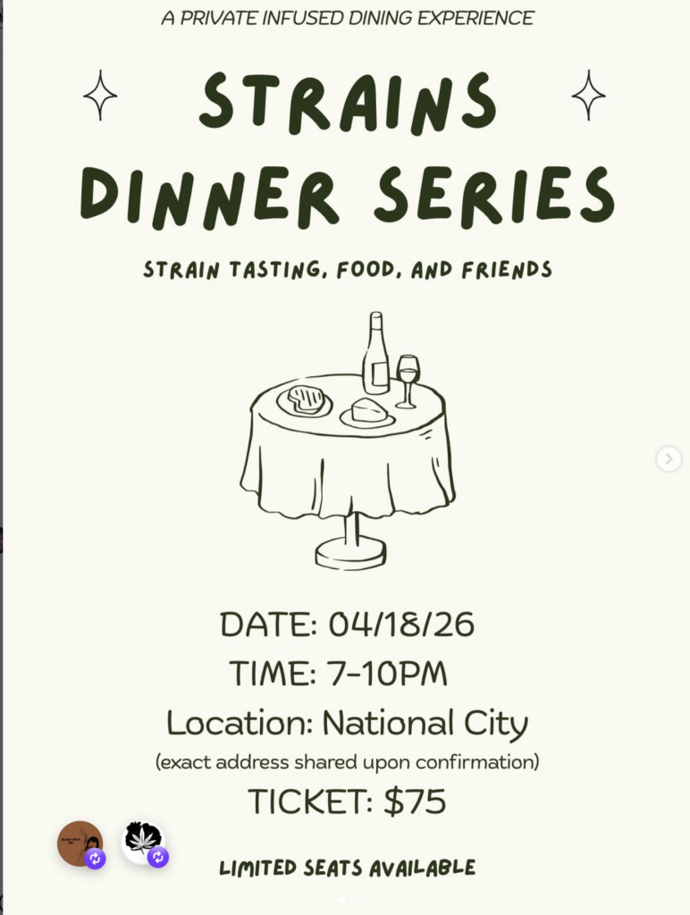 Strains Dinner Series April 18 National City