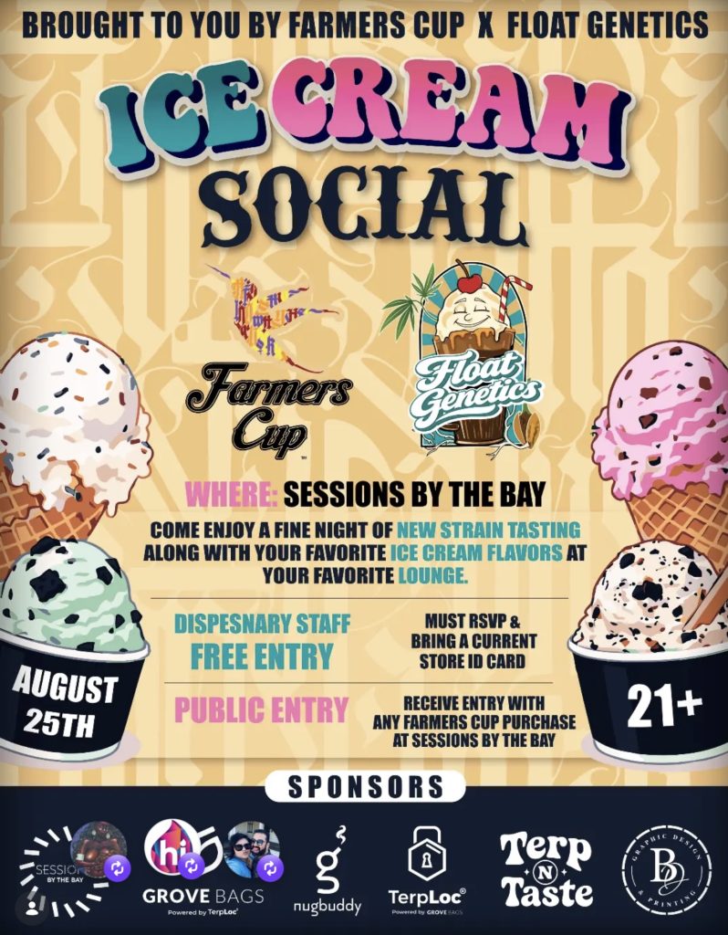 Farmers Cup/FLOAT Ice Cream Social at Sessions Aug 25